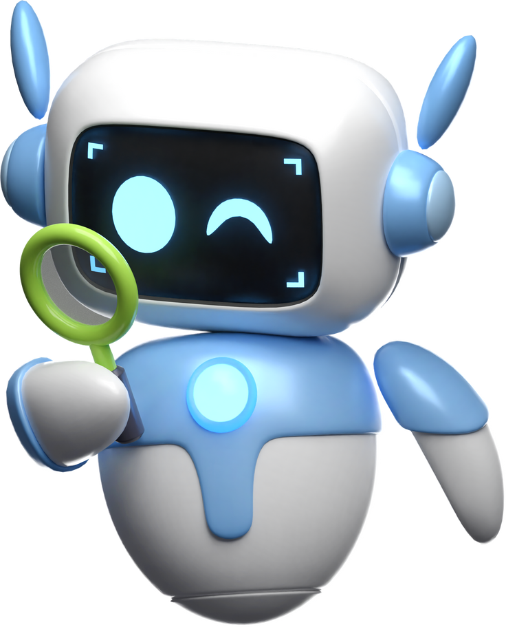 3D Robot Research Illustration